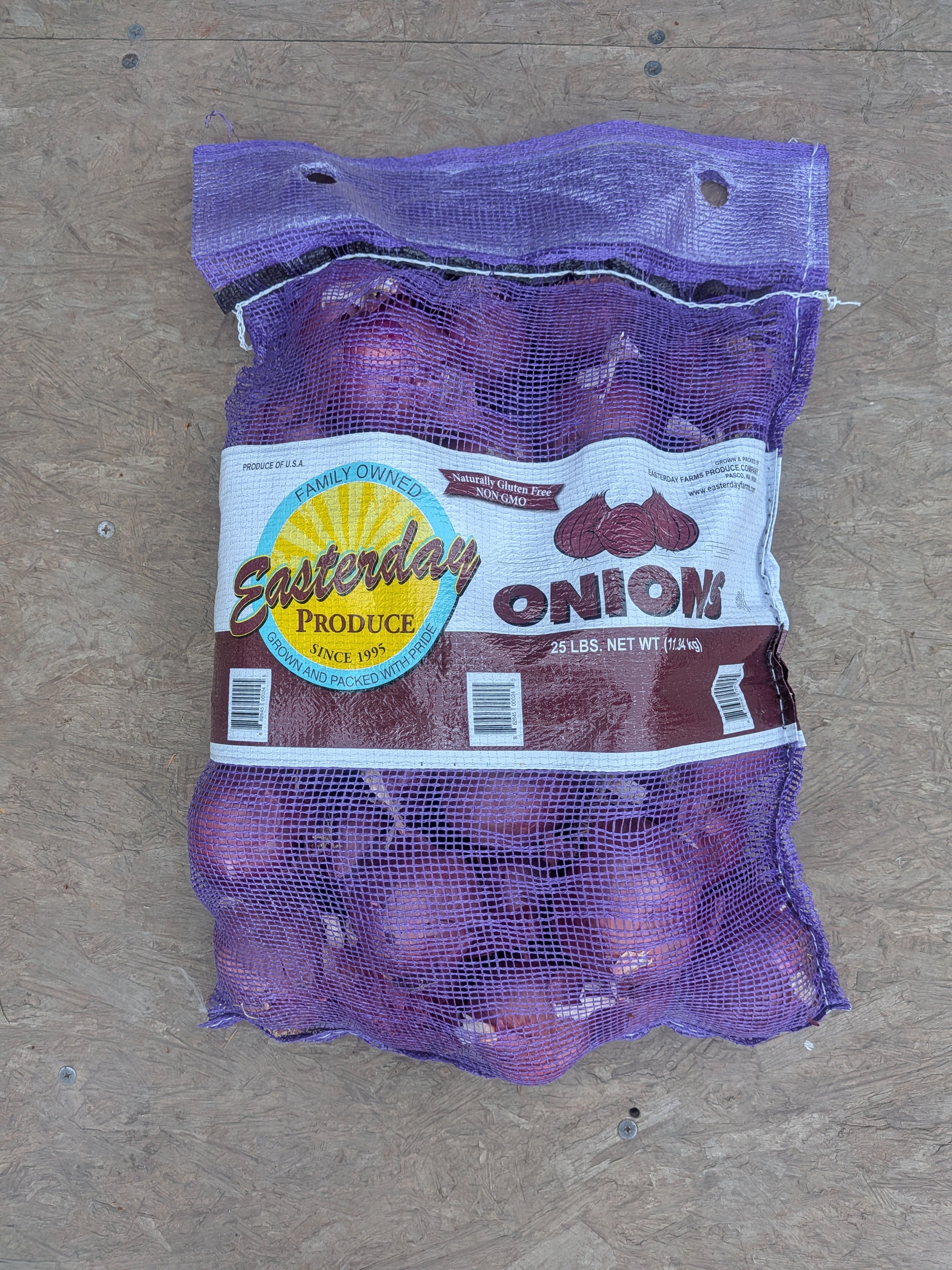 Onion red 25 pounds Root Vegetables