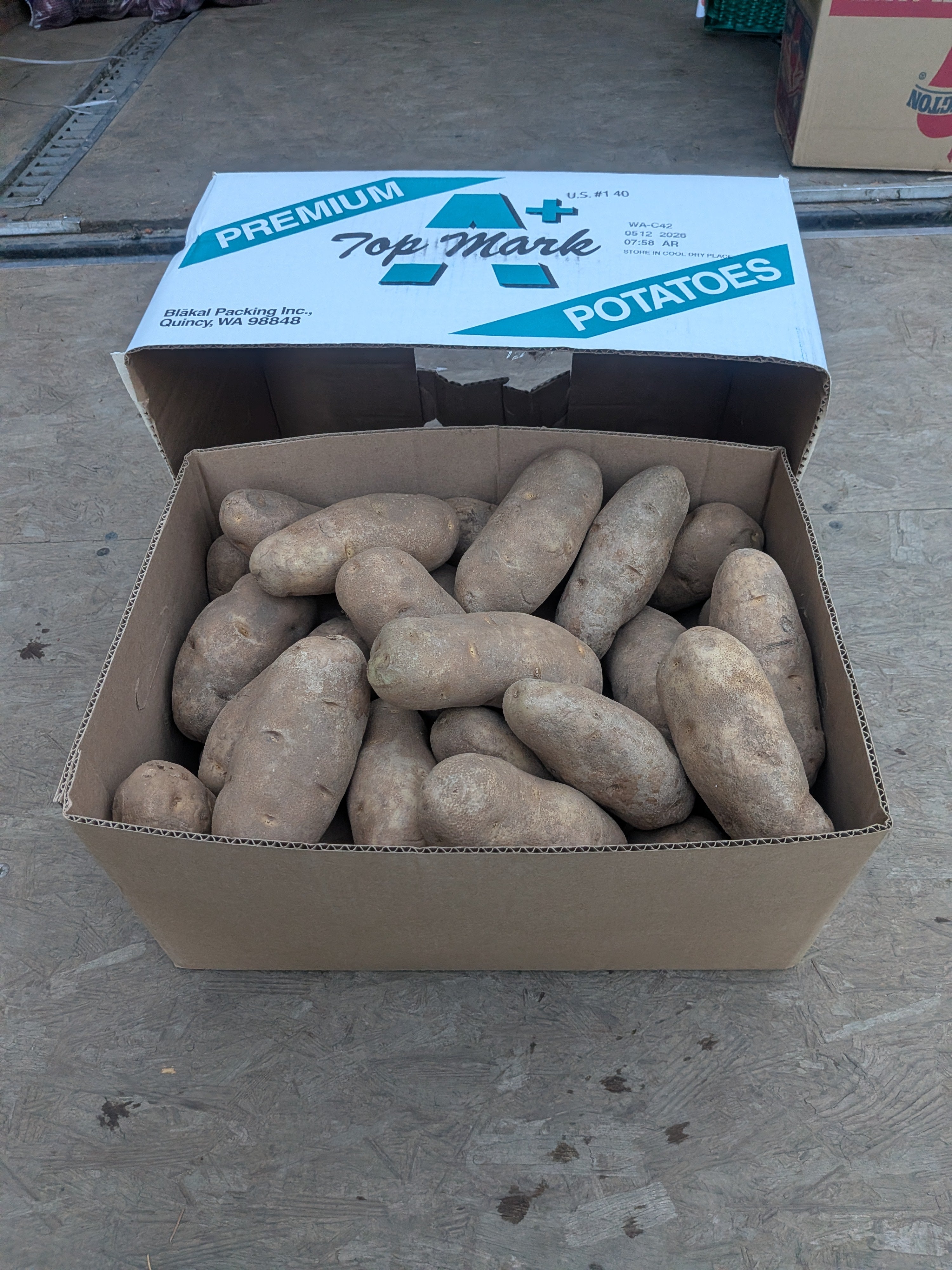 Potato russet 50 pounds Root Vegetables